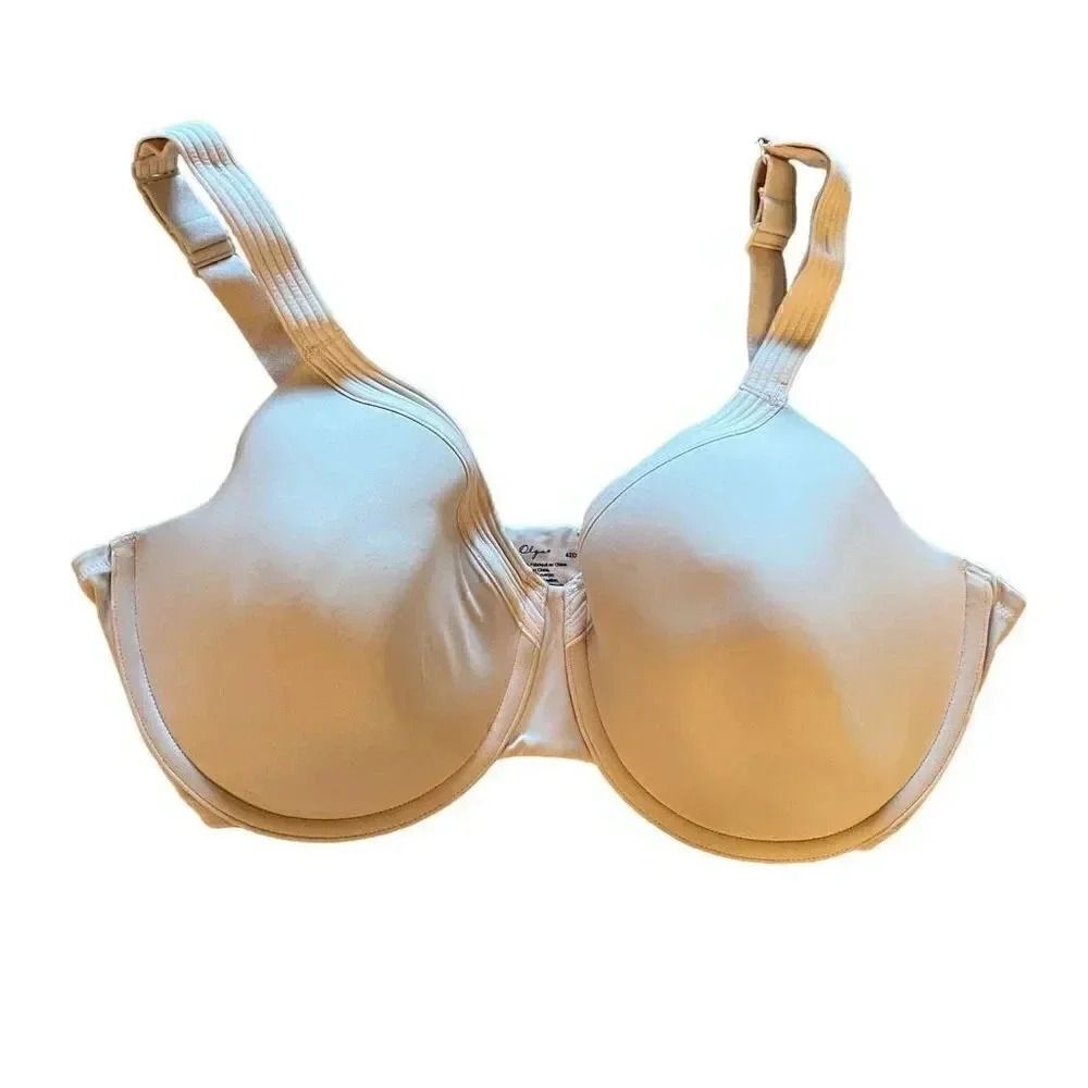 Olga Tan Padded Wired Push-up Tan Bra Size 42D  #1499